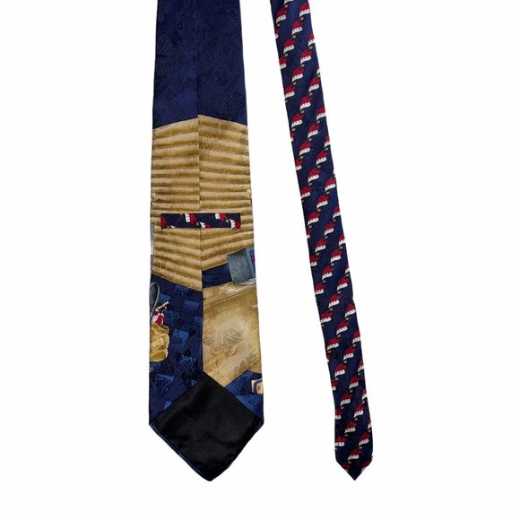 Christmas Santa Clause Checking List Tie Necktie - Picture 8 of 10